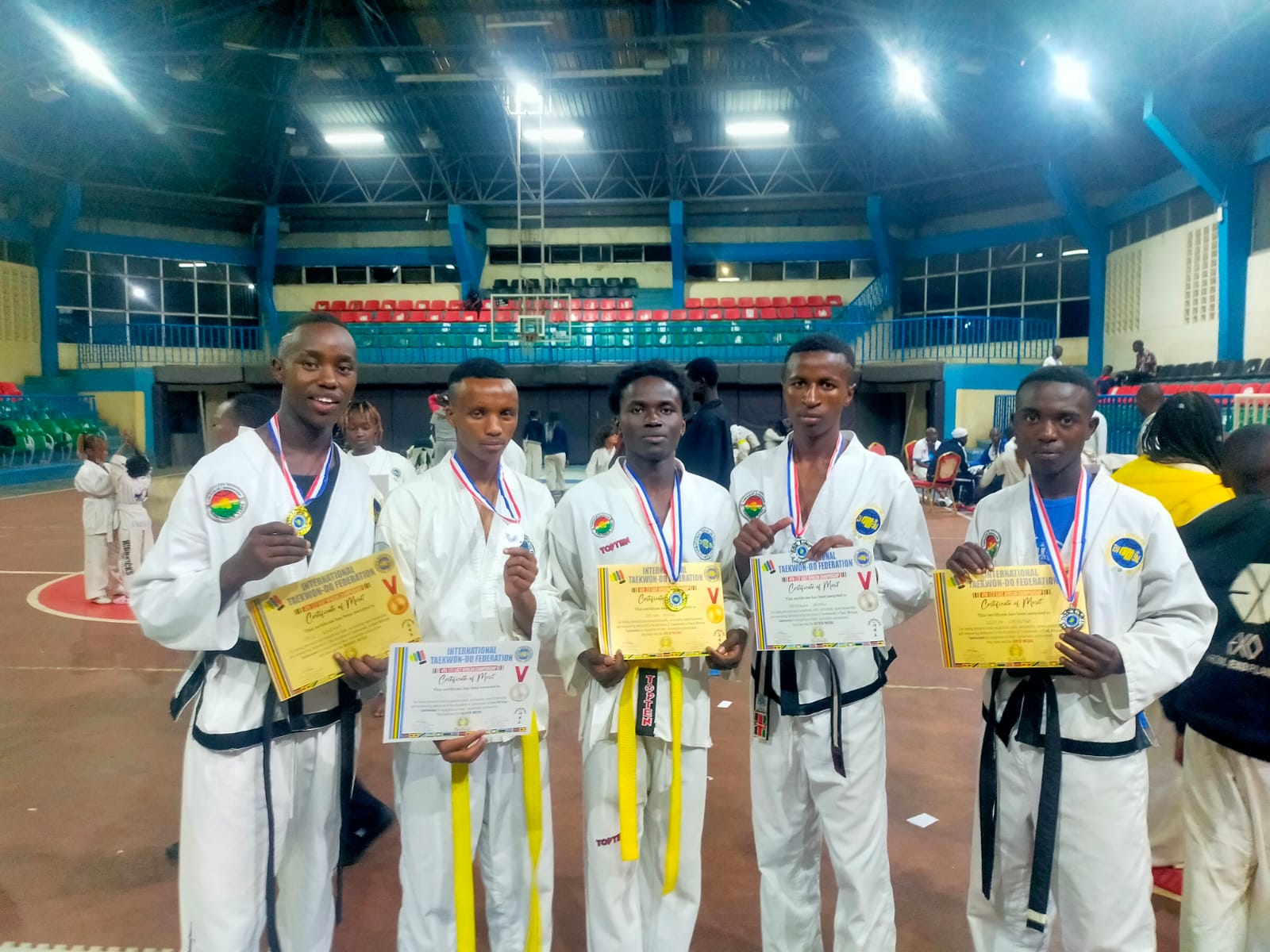 Taekwon-Do competition with medals